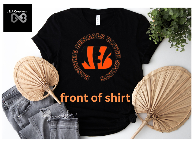 Bengals-Short Sleeve With Picture T-Shirt Personalized