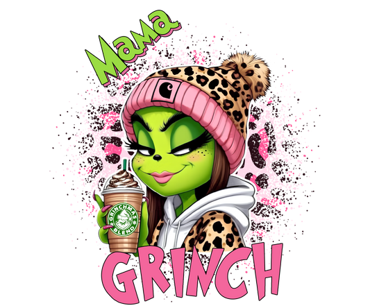 Mama Grinch DTF Transfer