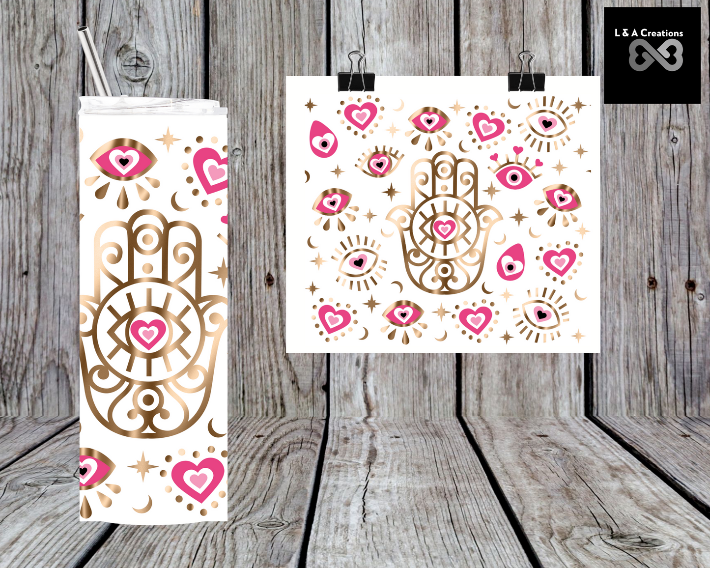 Pink Ojo 20oz Skinny Tumbler