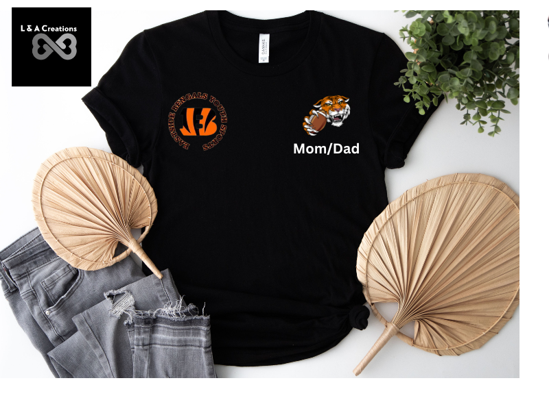 Bengals-Short Sleeve With Picture T-Shirt Personalized
