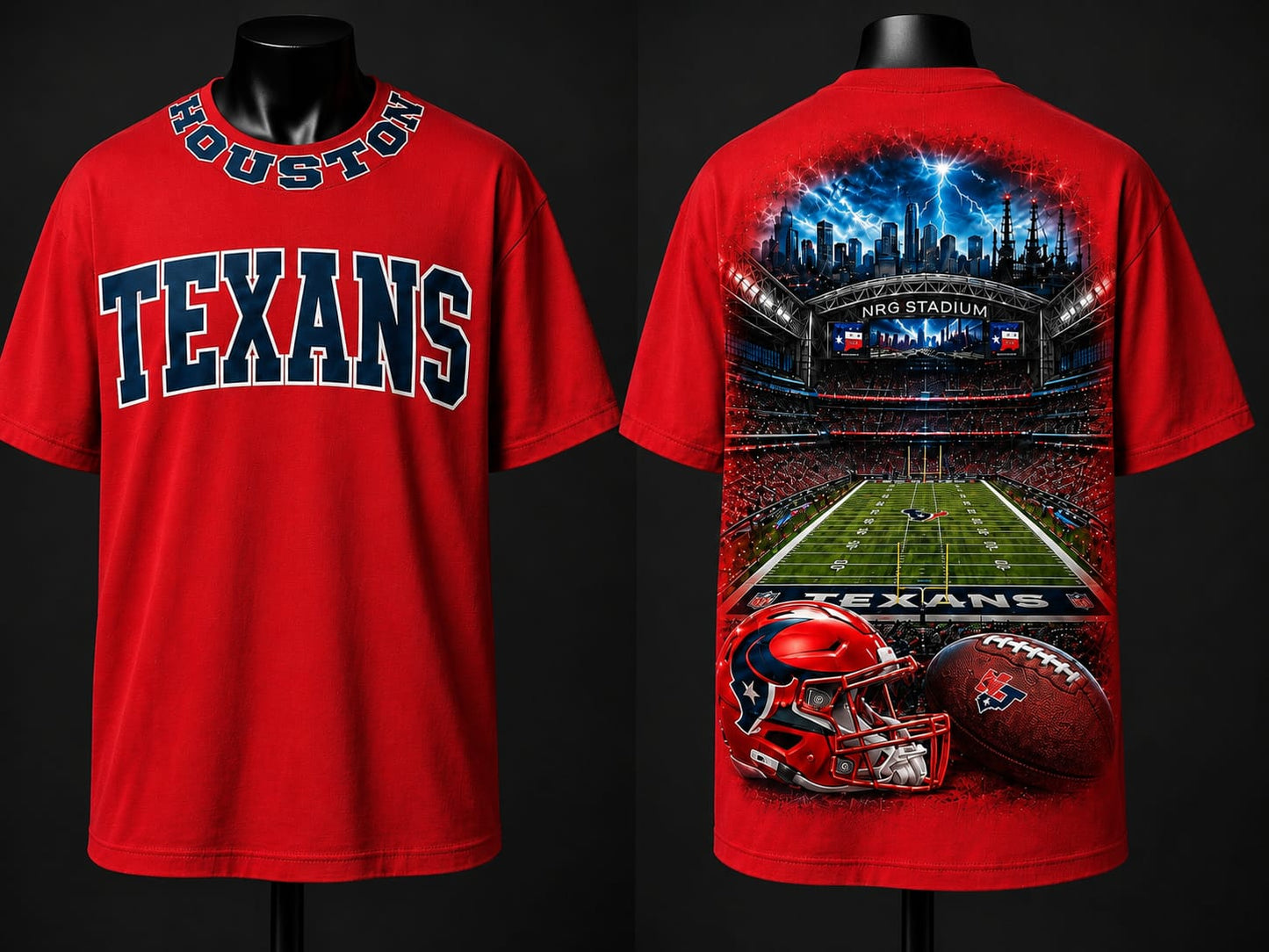 Bayou City Battle Red Stadium T-shirt