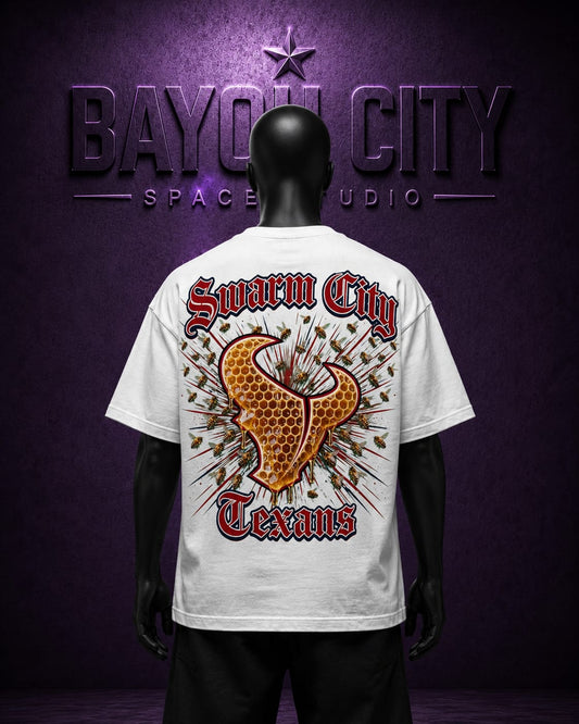 Bayou City Swarm City Texans T-shirt