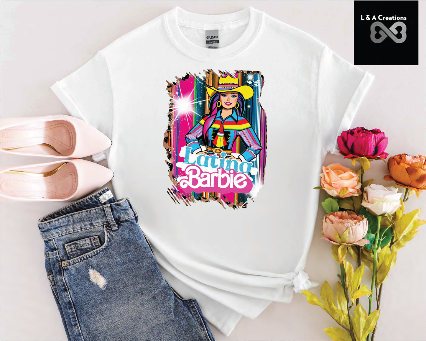 Latina Barbie DTF Tee – Unisex Short Sleeve