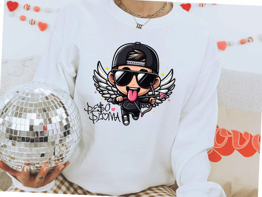 Double PP Cupid black outfit- Crewneck