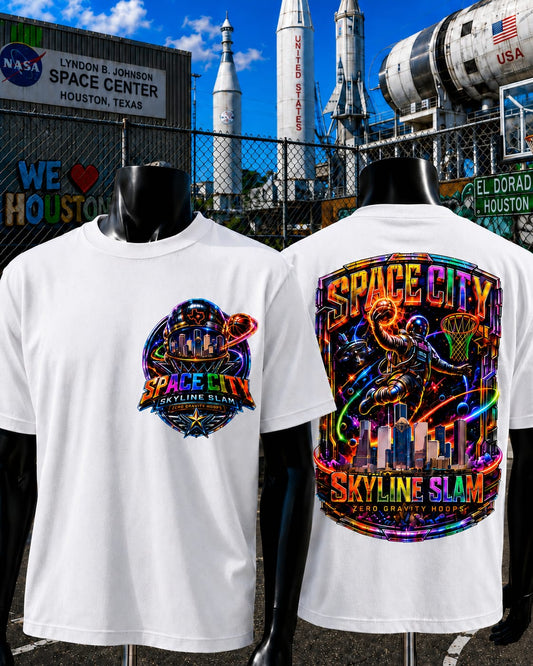 Space City Skyline Slam T-shirt