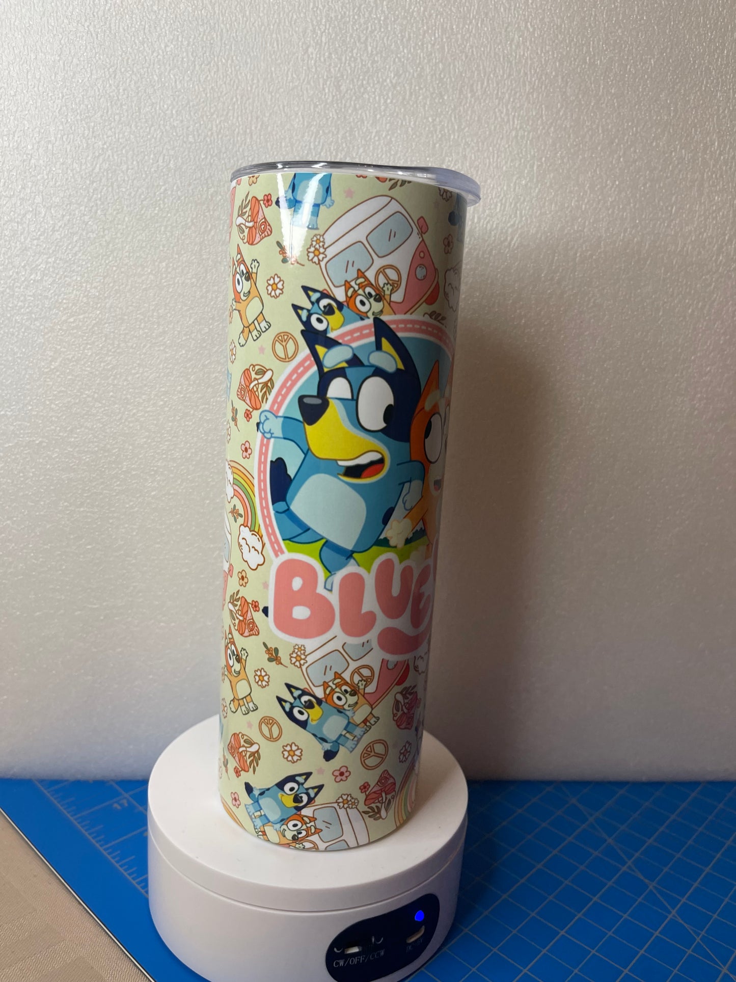 Bluey 20 oz skinny tumbler
